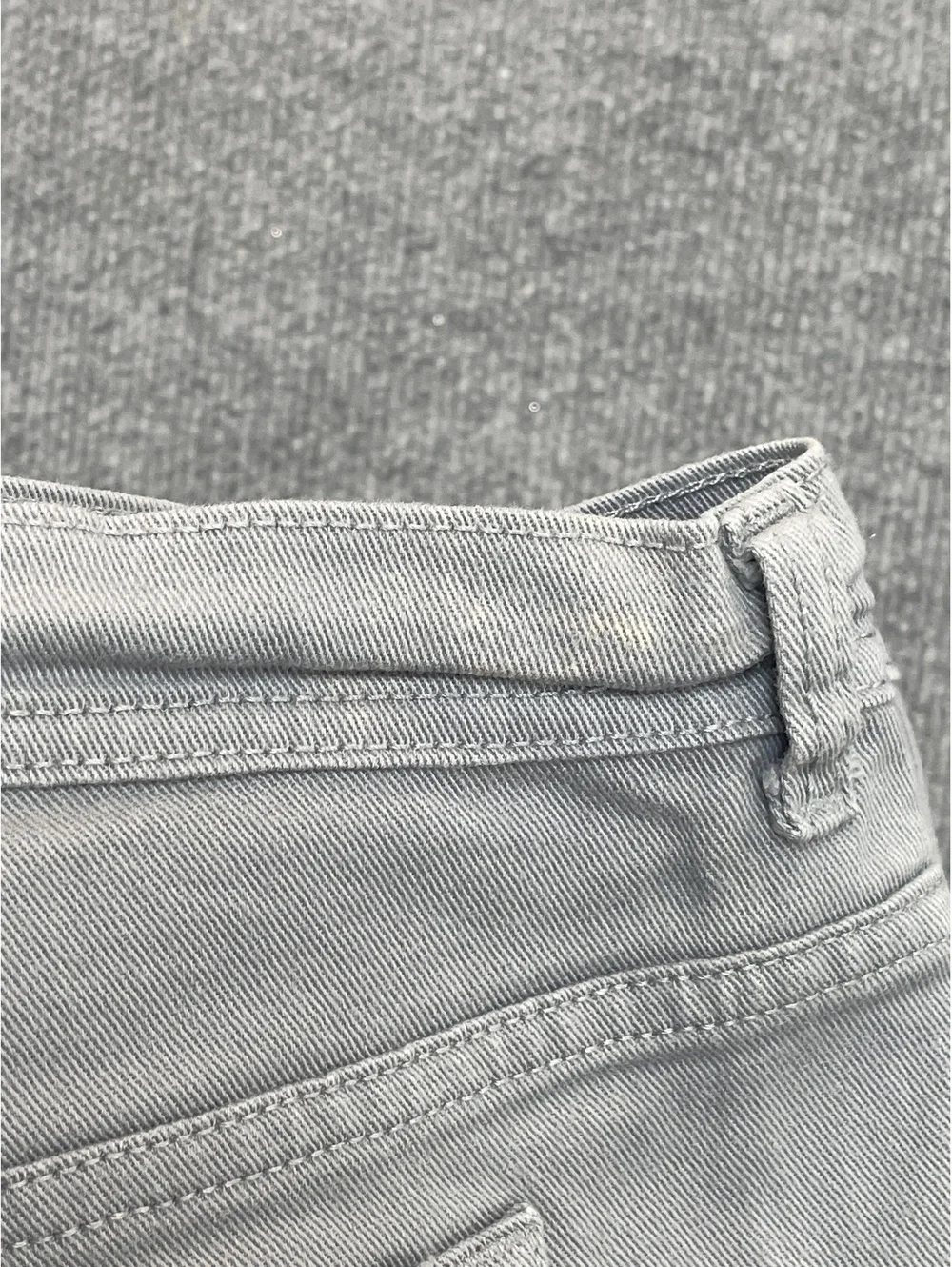 Gloria Vanderbilt Amanda Capri Pants Womens 18W Gray Stretch Denim Crop Shorts